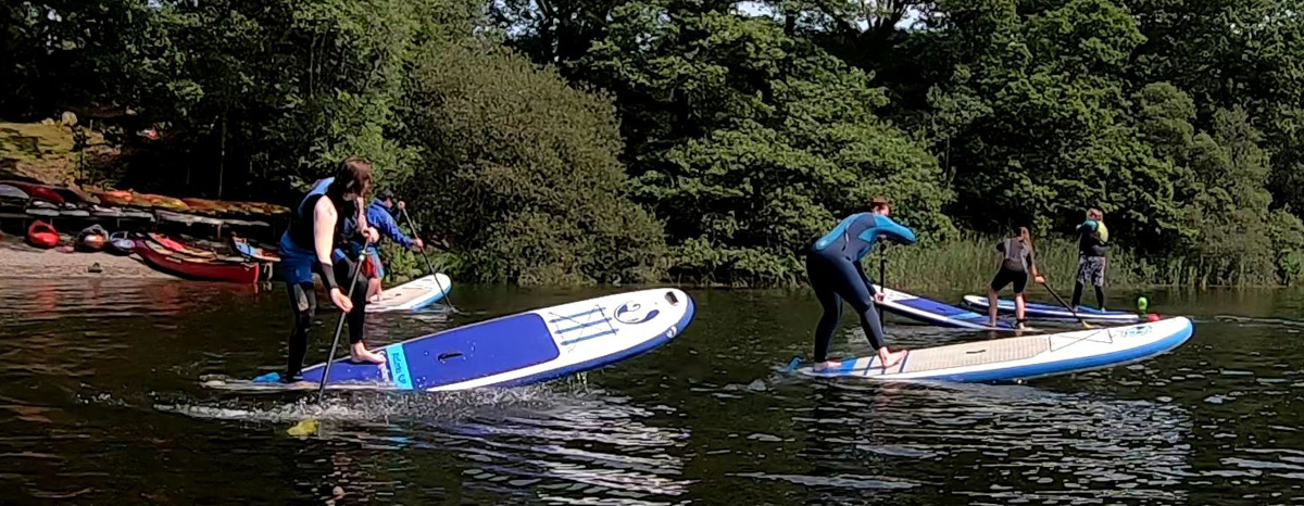 Stand up paddleboarding in Lake District